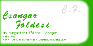 csongor foldesi business card