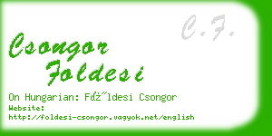 csongor foldesi business card